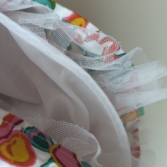 American Rag Cie Pear Fruit Print Cotton Summer Bustier Dress size M. - Picture 3 of 8